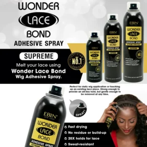 Ebin Wonder Lace Bond Wig Adhesive Spray - Image 3