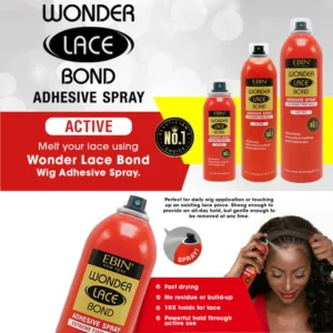 Ebin Wonder Lace Bond Wig Adhesive Spray - Image 4